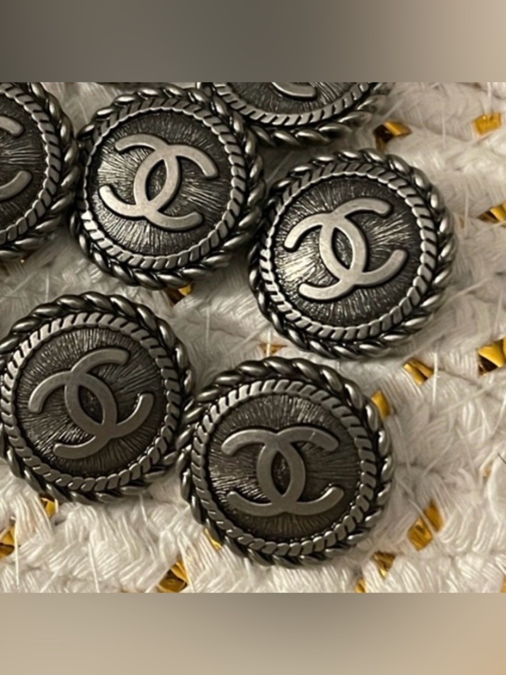 Set of 4 Chanel Buttons